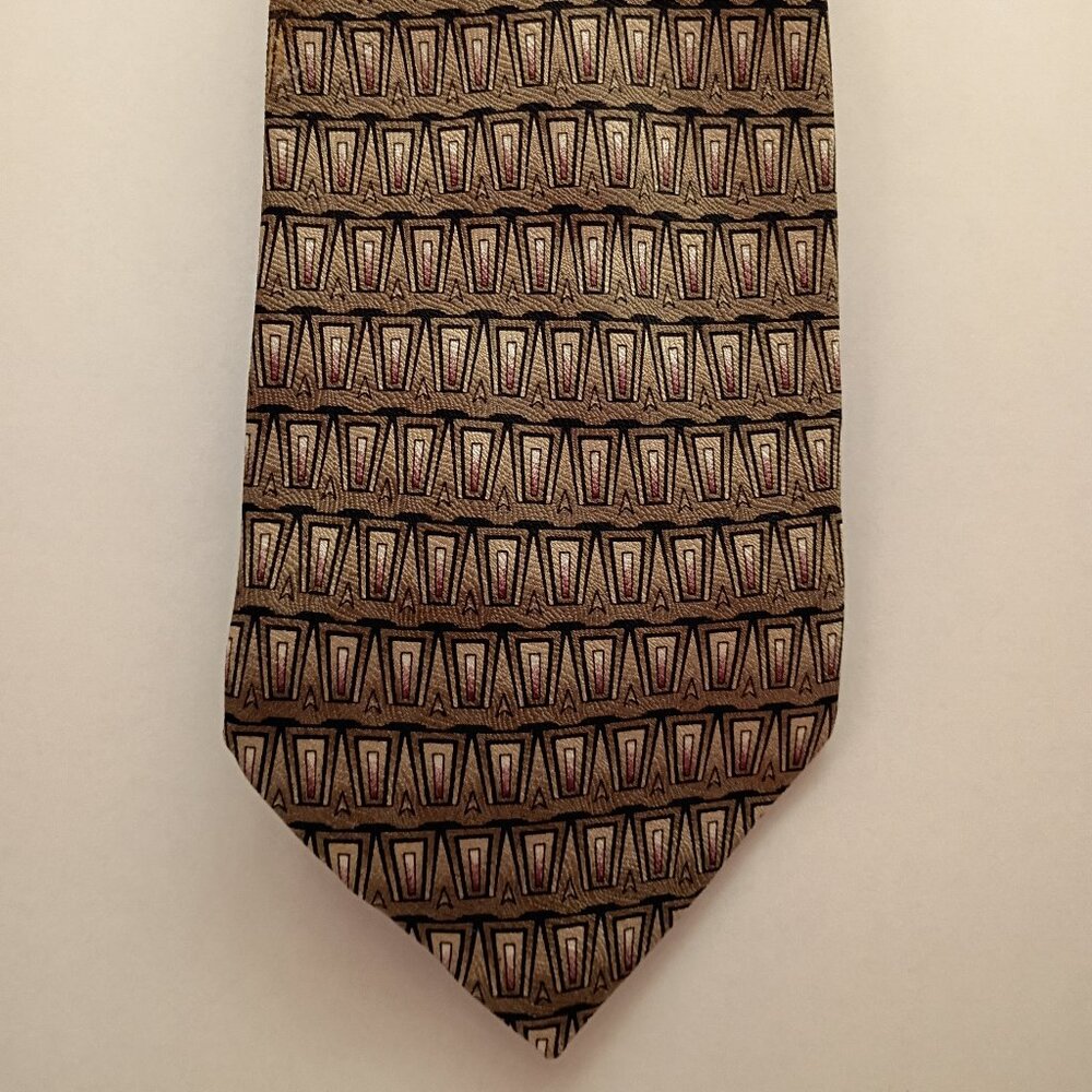 Men's Tie, Signature Collection, Gold, Black